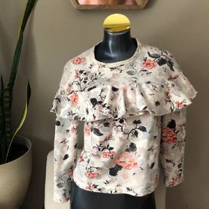 Rebecca Taylor Lua ruffle sweatshirt